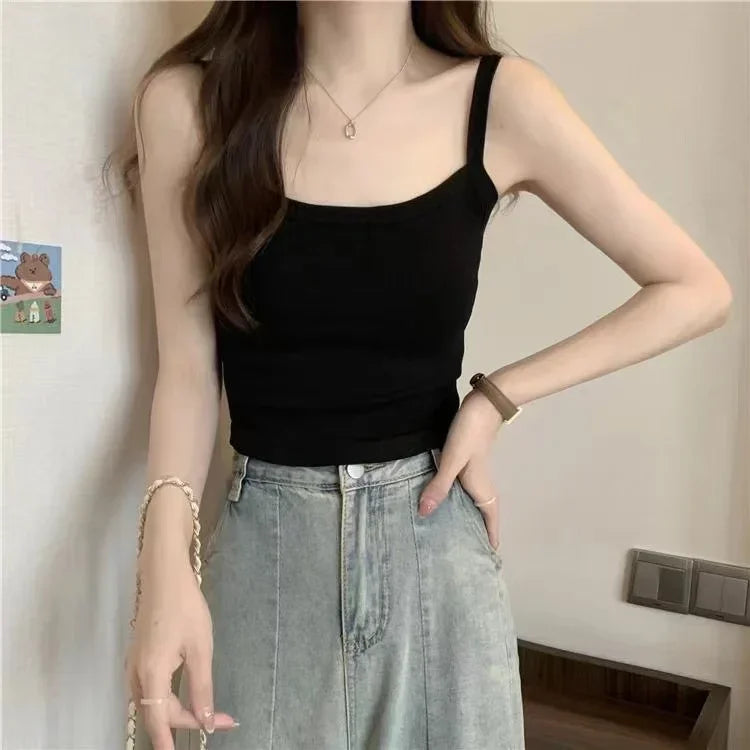 Crop Top Női Szexi Ujjatlan Felsők Divat Női Fehérnemű Női Kamiszole Lány Alap Póló Mellény Fehérnemű Melltartók Tube Topok Forró