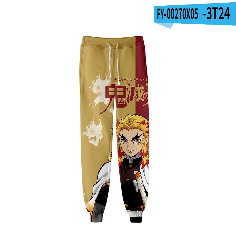 Kimetsu No Yaiba Tomioka Giyuu Fiú Lány Hosszú Nadrág Demon Slayer Melegítőnadrág Férfi Női Anime Rajzfilm Sportruházat