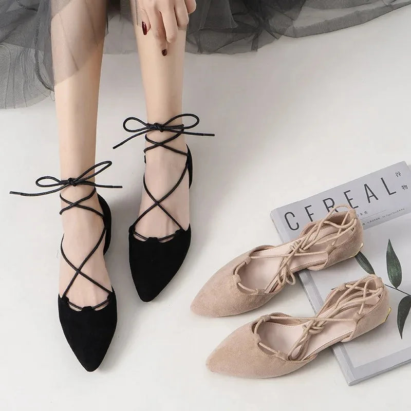 Új női cipők, divatos, hegyes hegyű római szandálok, gyönyörű csipke, üreges kivágású alkalmi cipők, női designer cipők, Zapatos Mujer