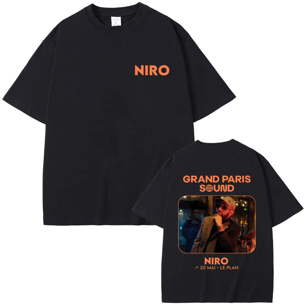 Rapper Niro OX7 album grafikus póló férfi női hiphop divat