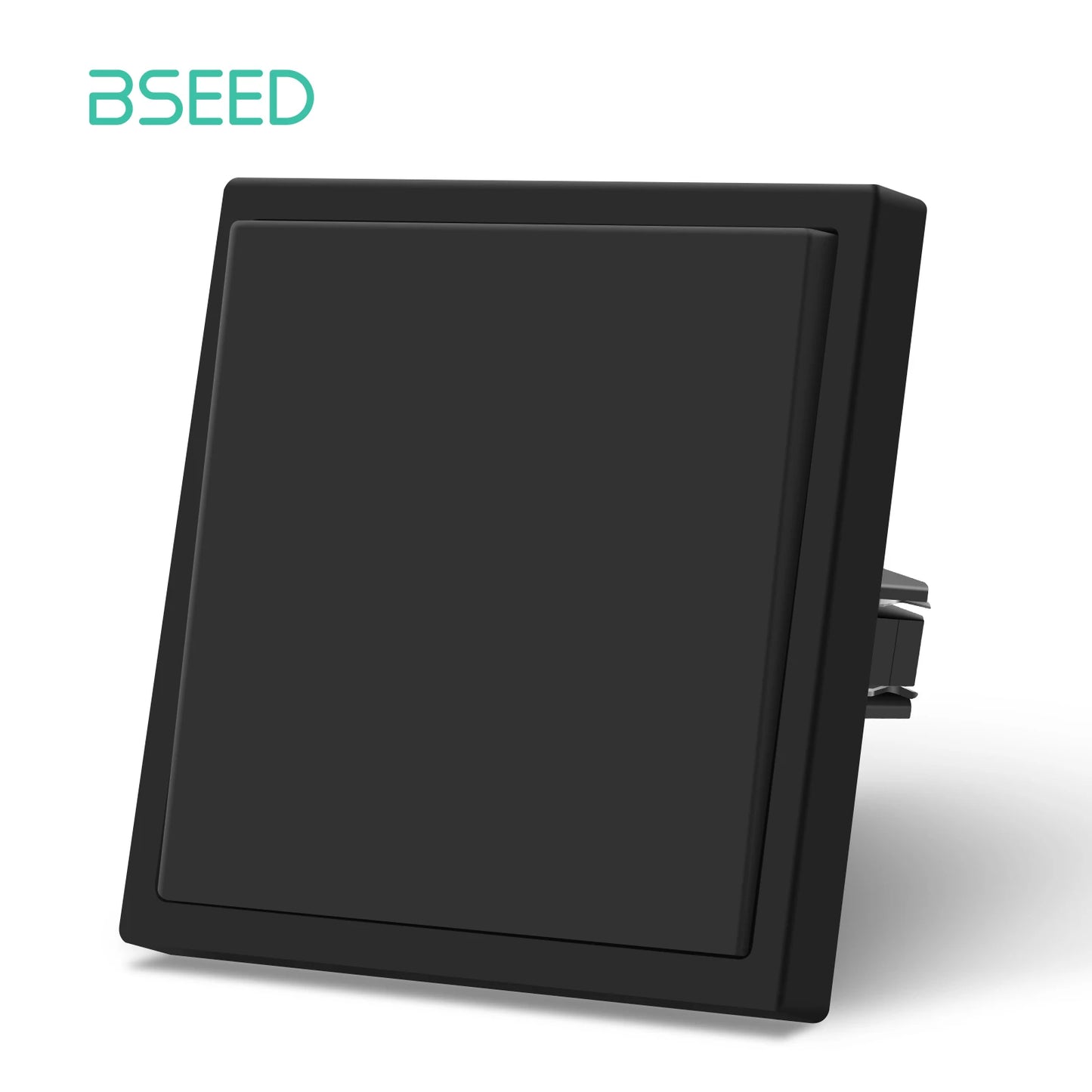 BSEED 1/2-es mechanikus gombos kapcsolók, 1 állású, EU fali aljzatok, USB tápcsatlakozókkal, műanyag panel, LED-ek nélkül, fekete sorozat