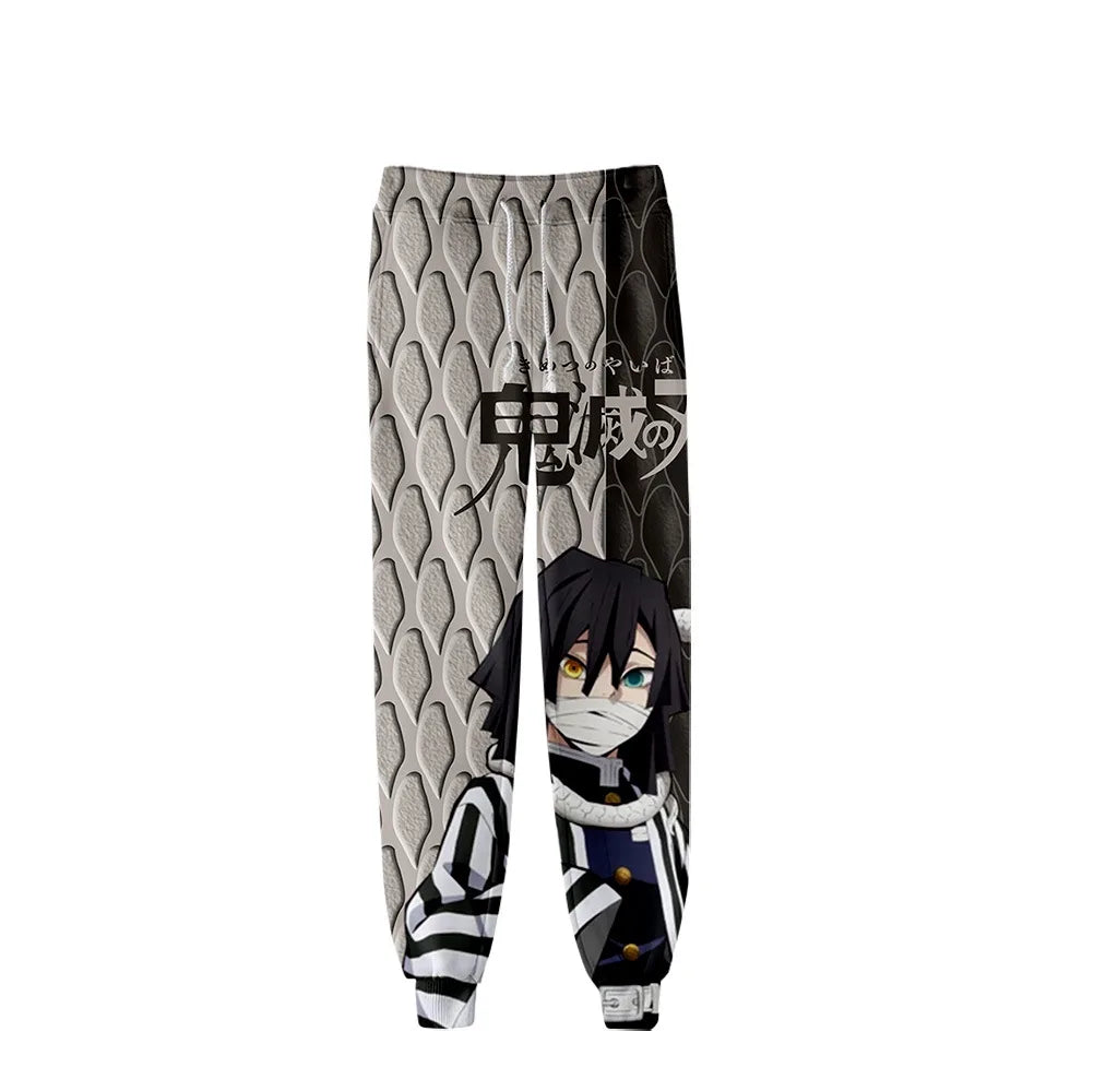 Kimetsu No Yaiba Tomioka Giyuu Fiú Lány Hosszú Nadrág Demon Slayer Melegítőnadrág Férfi Női Anime Rajzfilm Sportruházat