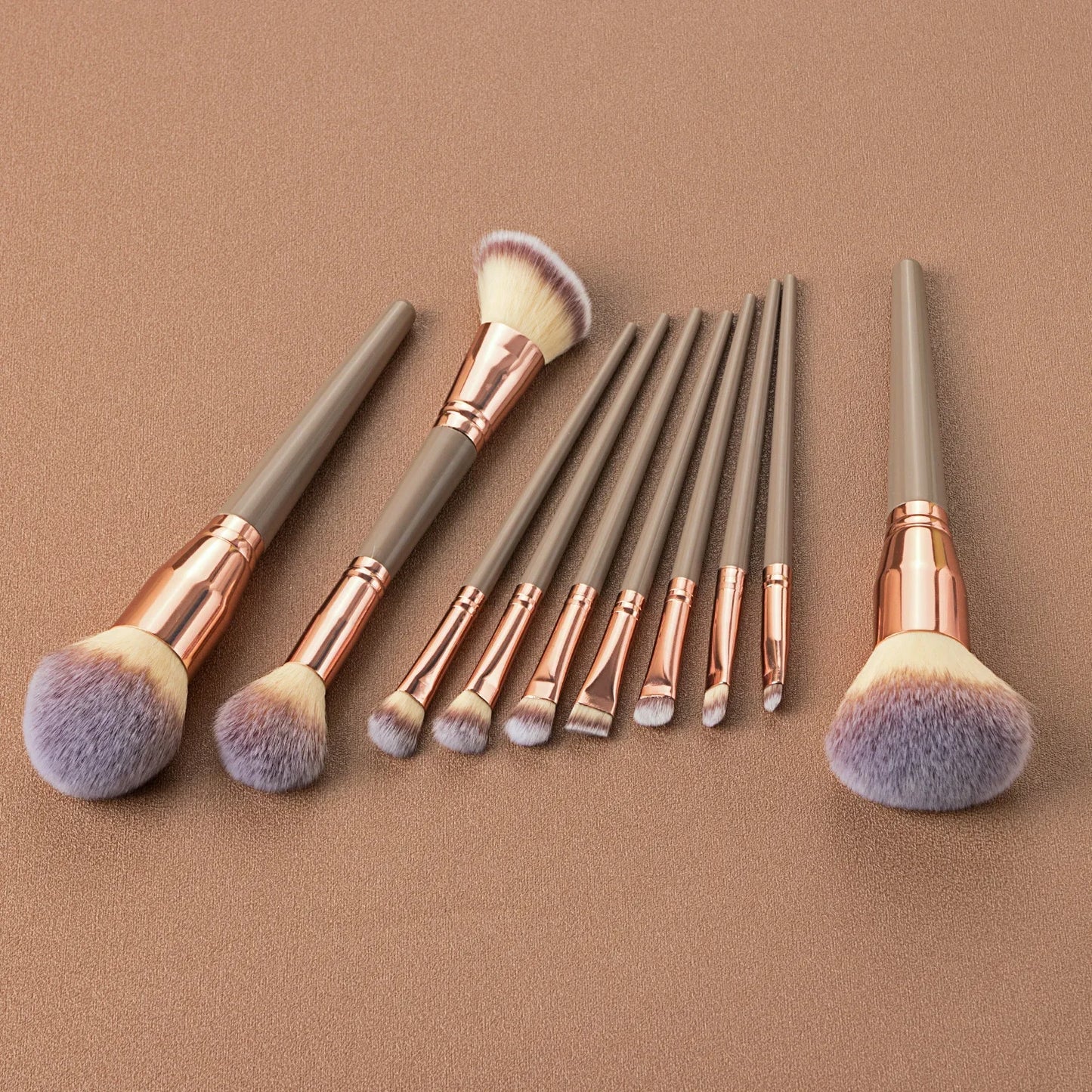 Sminkecset készlet, 15 db-os arc- és szemsminkecset készlet – alapozó púder pirosító ecset, szemhéjfesték szemceruza szemöldök ecset, highlighter ecset