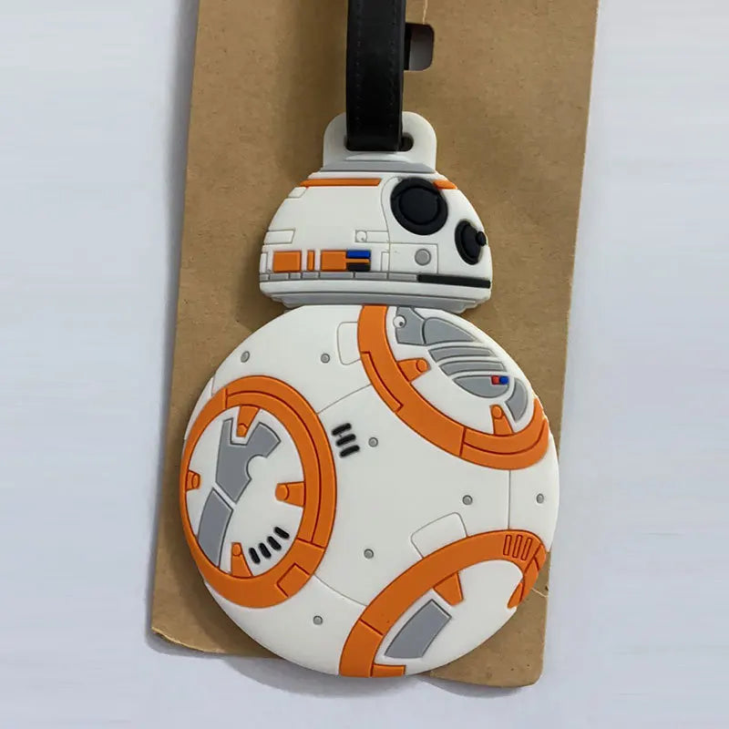 Star Wars utazó poggyászcímke rajzfilmfigura aranyos bőrönd azonosító címke beszállópoggyász címke divatos medál dísz ajándék