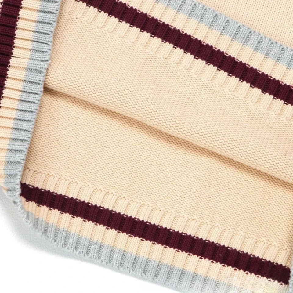 Férfi és női kötött pulóver mellény pamut unisex ujjatlan  tavaszi, őszi, téli