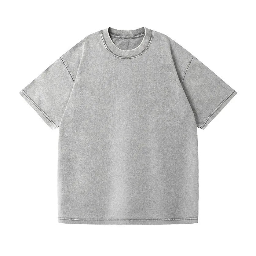 350 g/m²-es férfi  vintage pólók, utcai , retró  pamut, rövid ujjú