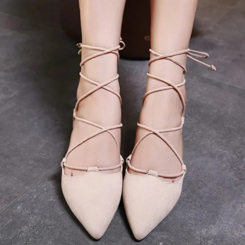 Új női cipők, divatos, hegyes hegyű római szandálok, gyönyörű csipke, üreges kivágású alkalmi cipők, női designer cipők, Zapatos Mujer