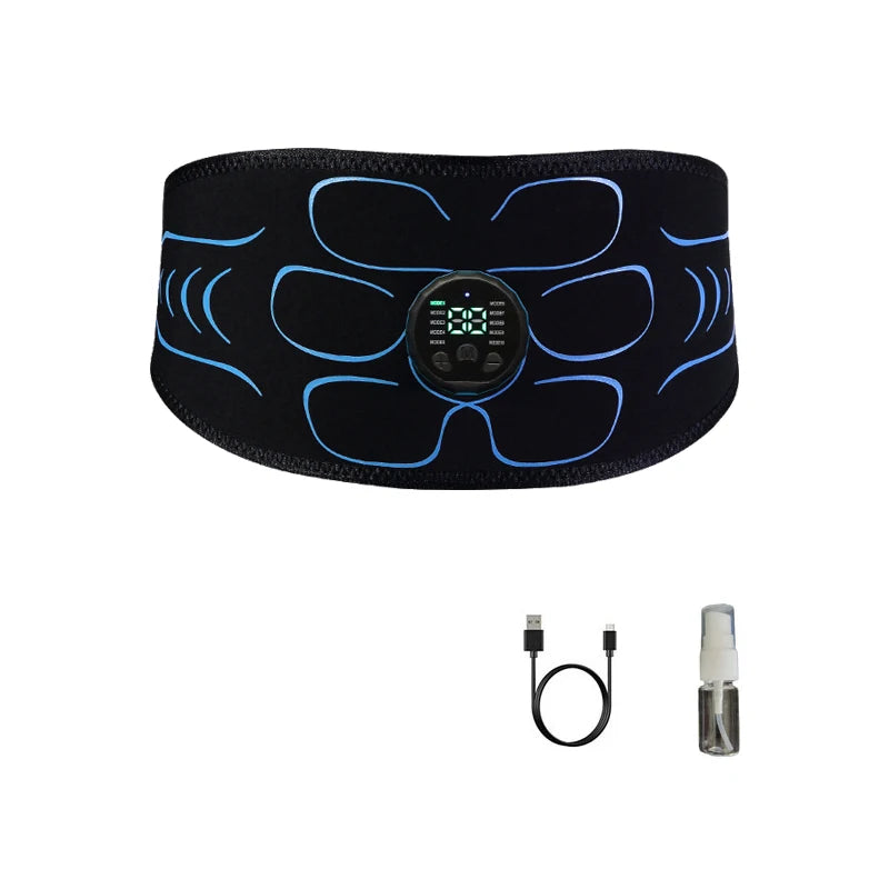 Hasizomerősítő öv Derékizomerősítő Okos Testkar Edző USB Fitnesz Edzésmasszázs