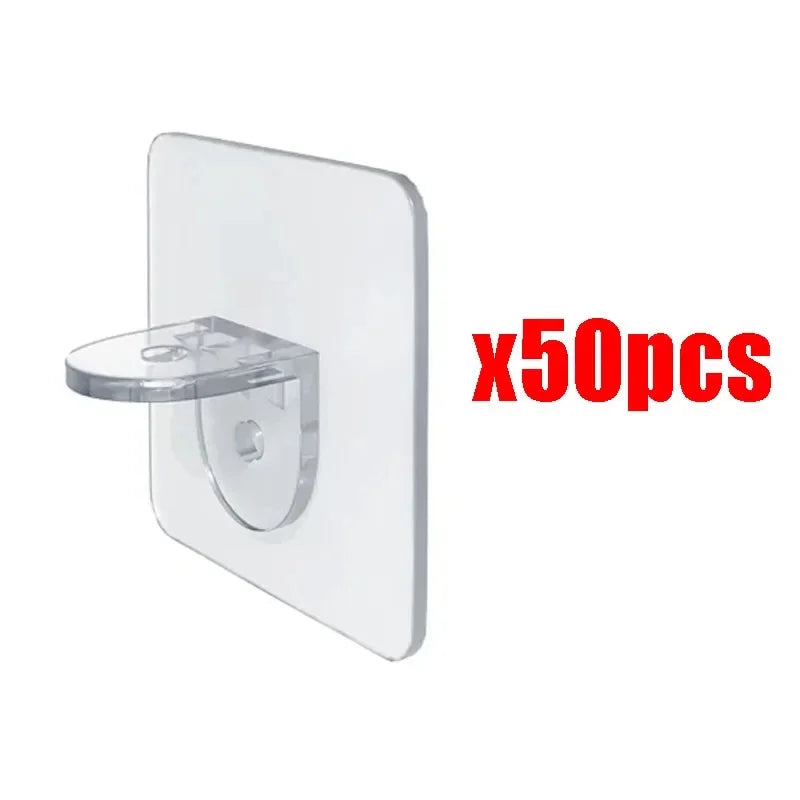 Polckonzol, öntapadós szeg, öntapadós gardróbpolc konzol, fali akasztó konzol, válaszfal, átszúrásmentes, erős konzol