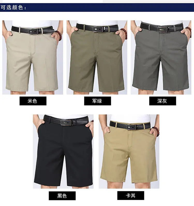 100% pamut rövidnadrág férfiaknak, térdig érő boardshorts, klasszikus márkájú, kényelmes ruházat, strandnadrág, férfi rövid nadrág