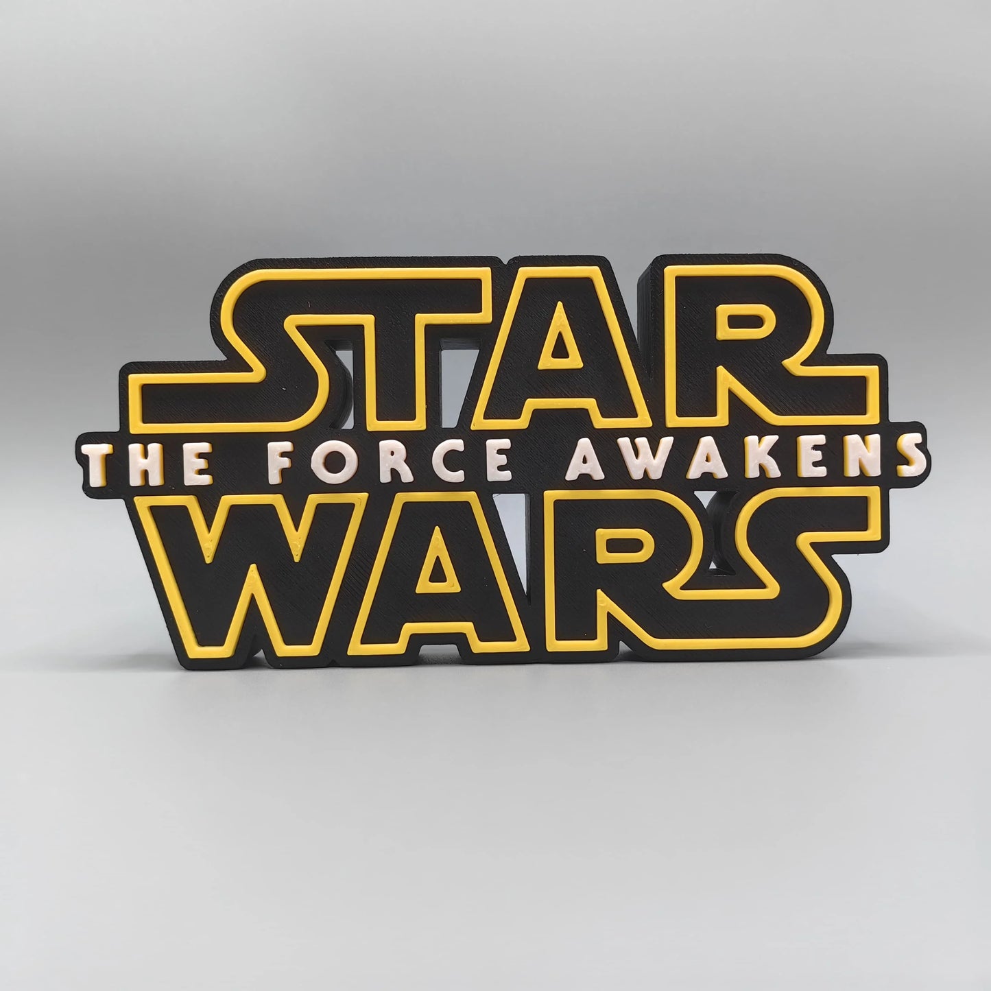 ÚJ Stock 3D nyomtatású Star Wars filmsorozat Star Wars logó sztereoszkopikus betűtípus álló tábla névtábla modell játékok gyűjtemény ajándék