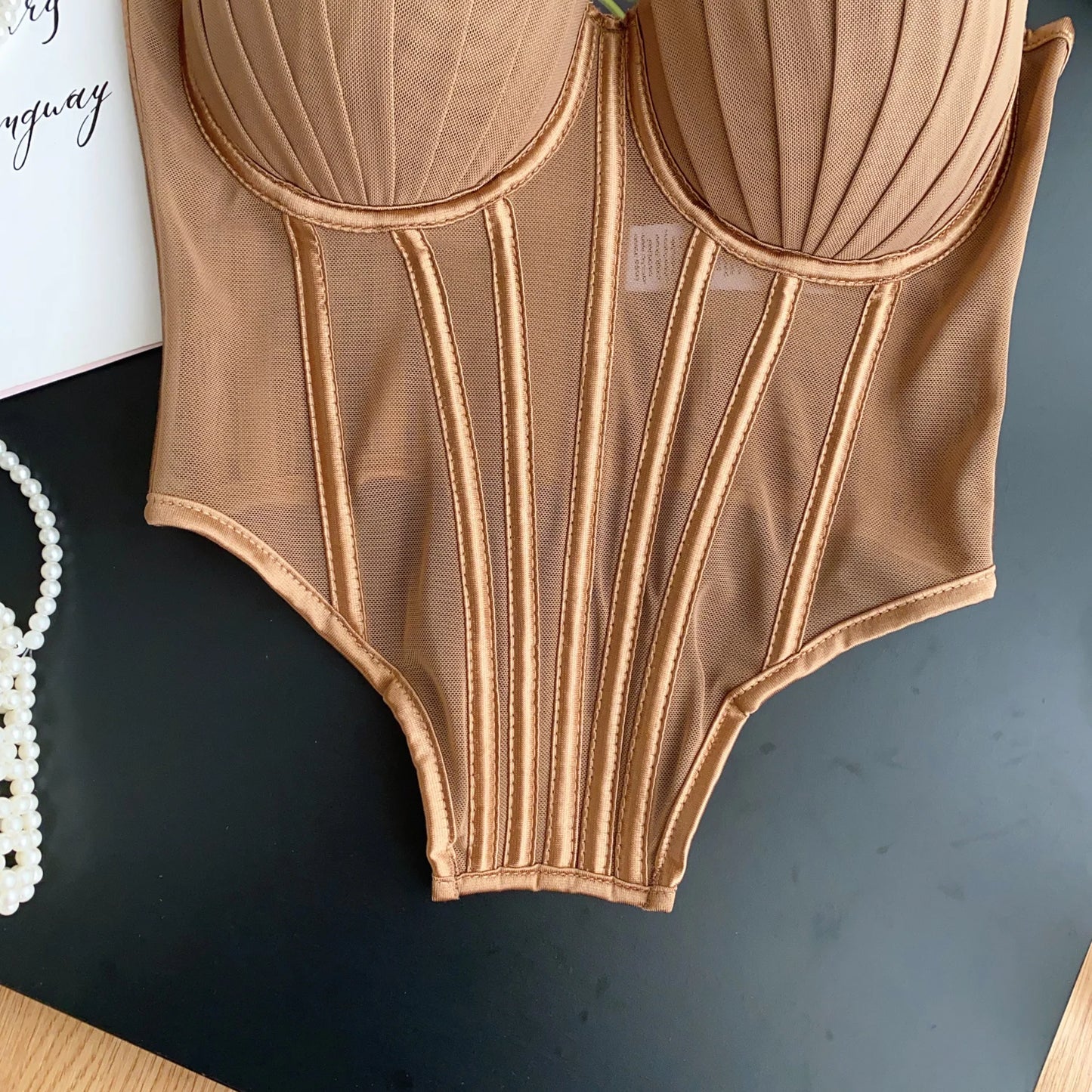 SINGREINY divatos, egyszínű fűzős fehérnemű felső, női pántos, áttetsző hálós, vékony trikó, amerikai retro hát nélküli strand szexi tank top