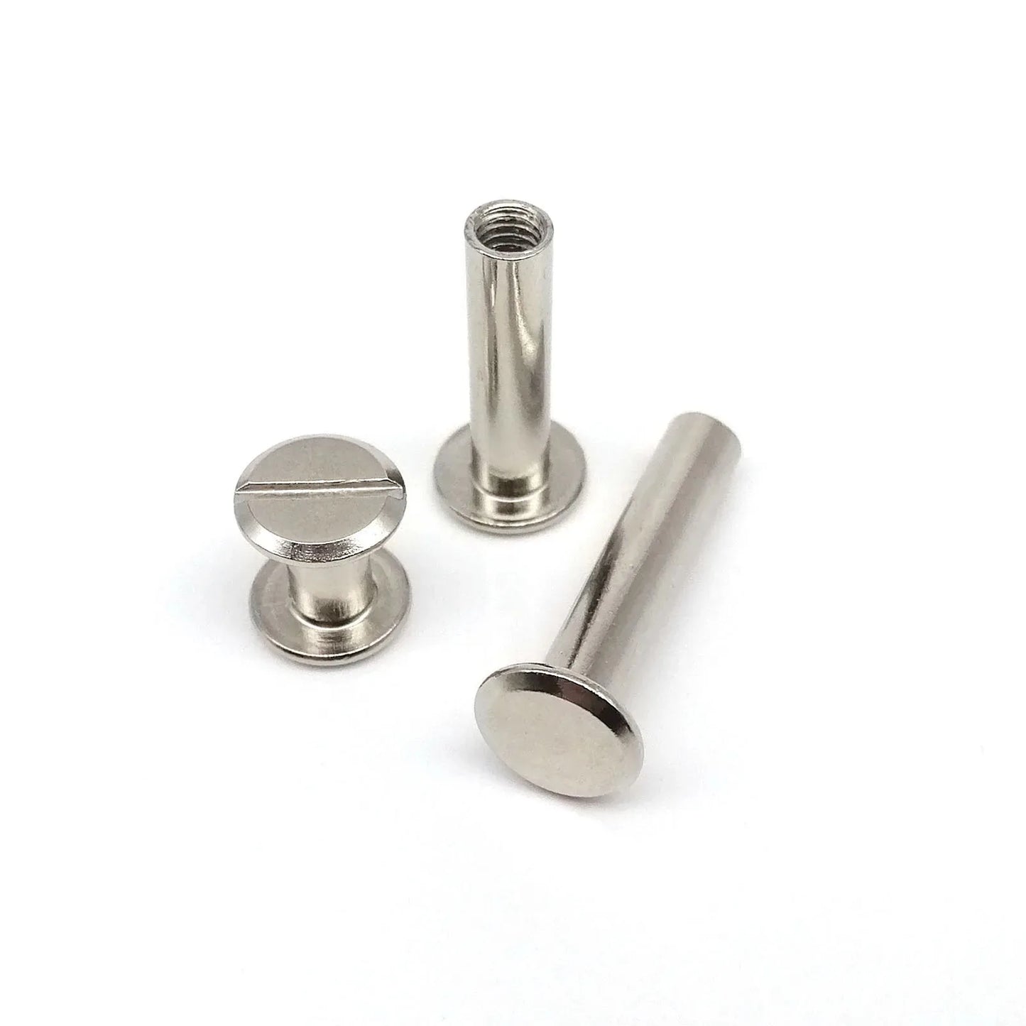 10 db Arany Ezüst Fekete M5x4-50mm Bőr Táska Öv Fotóalbum Számla Könyv Posta Kötés Chicago Csavar Szög Szegecs