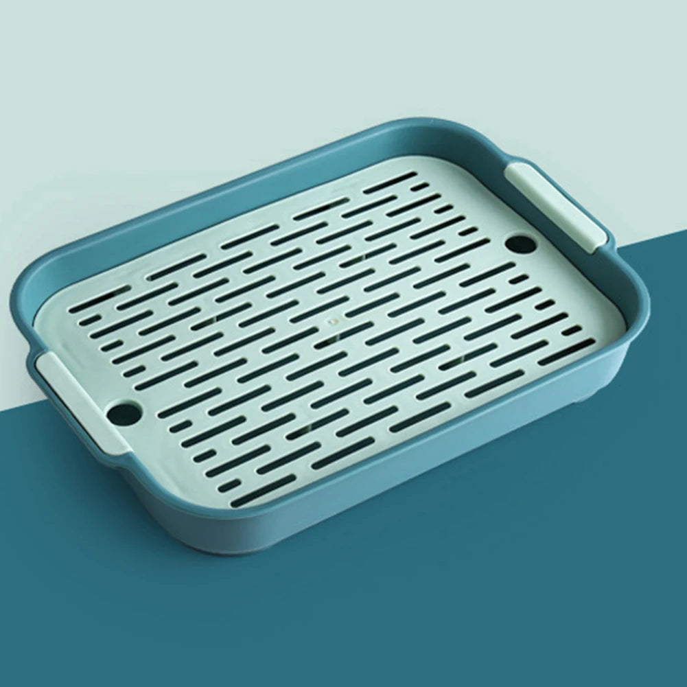 Tálca Nyúl Alomtálca Nagy Tér Sima Sarokkal Levehető Kialakítás 27x18,5x4cm Kék Kisállat Kiképzéshez Kisállat Kiképzéshez