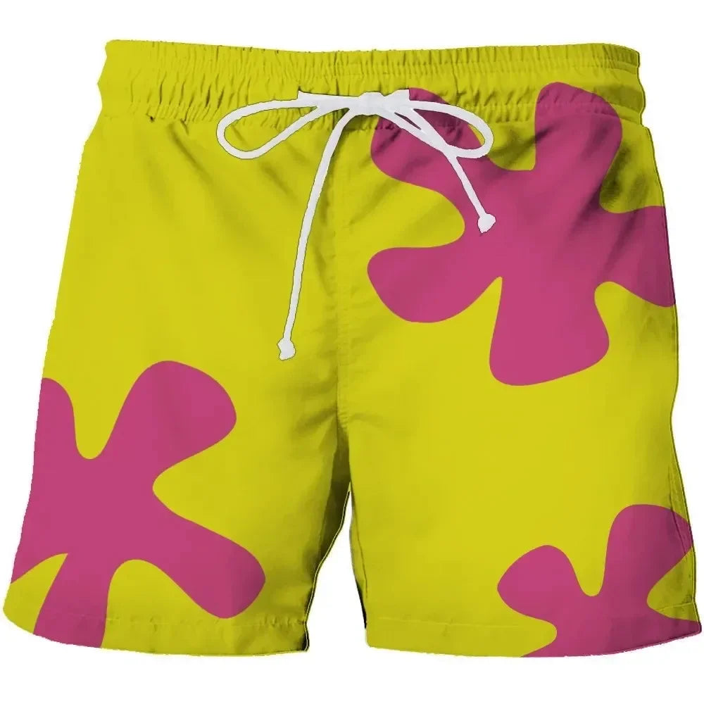 3D Anime Nyári Új Patrick Star Board Rövidnadrágok Trunks Gyorsan Száraz Rövidnadrág Férfi Rövid Nadrágok