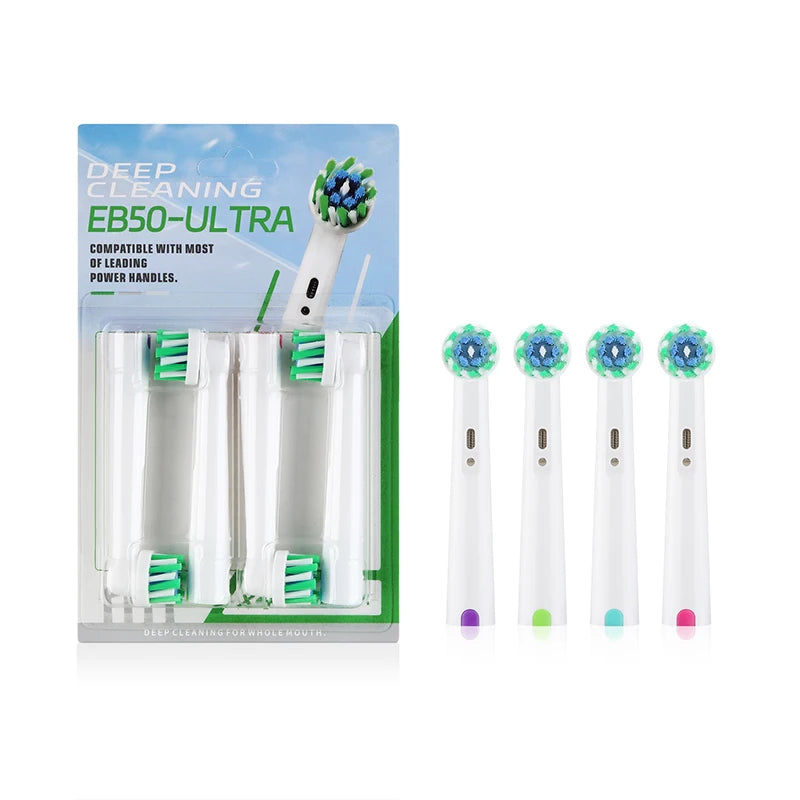20/16/4 db-os készlet EB50-Ultra elektromos fogkefefej Oral B érzékeny fogakhoz Cserélhető fogkefefejek D25 D30 D32 D18 4739 Mélytisztítás