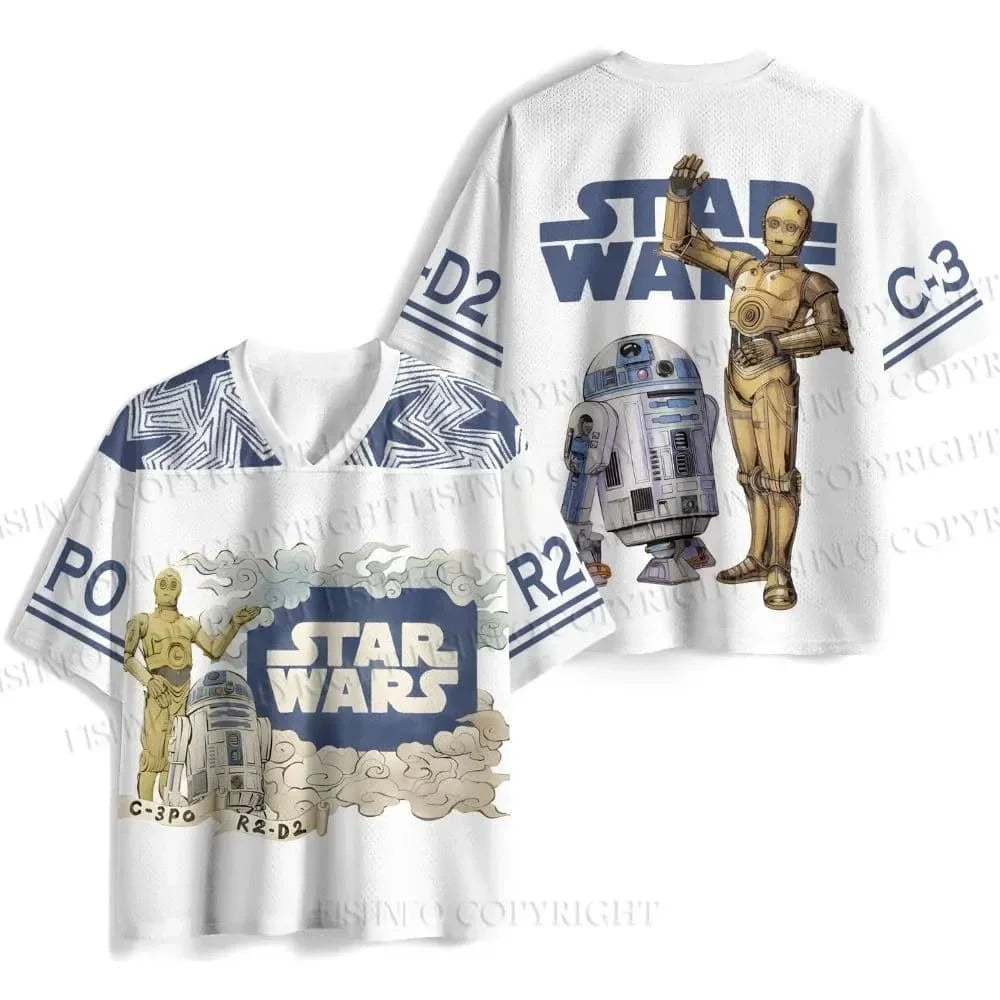 Star Wars klasszikus filmes logós gyerek póló, retró, utcai viselet, rövid ujjú, V-nyakú, unisex hiphop, hétköznapi rajongói felső