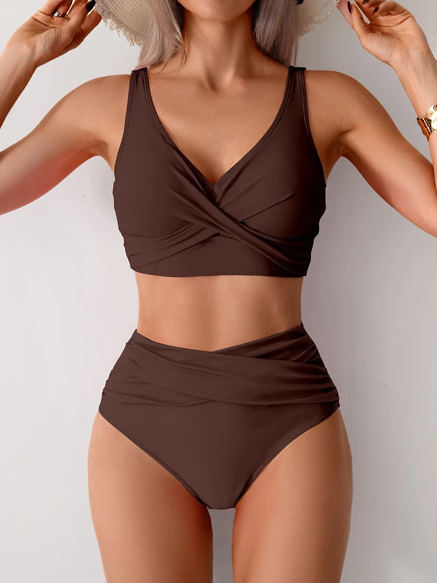 Nyári szexi bikinik push up fürdőruhák női fürdőruha női strandruhákhoz fürdőruhák magas derekú bikiniszett medencefürdőző