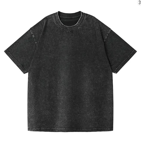350 g/m²-es férfi  vintage pólók, utcai , retró  pamut, rövid ujjú