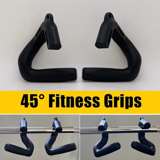 1 pár 45°-os fitnesz markolat, multifunkcionális fogantyú, nagy nyílású kialakítású markolatok húzódzkodáshoz, felhúzáshoz, evezős erőnléti felszerelésekhez
