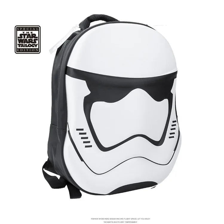 STAR WARS 3D sztereó, rajzfilm hátizsák, Darth Vader, Fehér Katona, anime kiegészítők, ajándékok