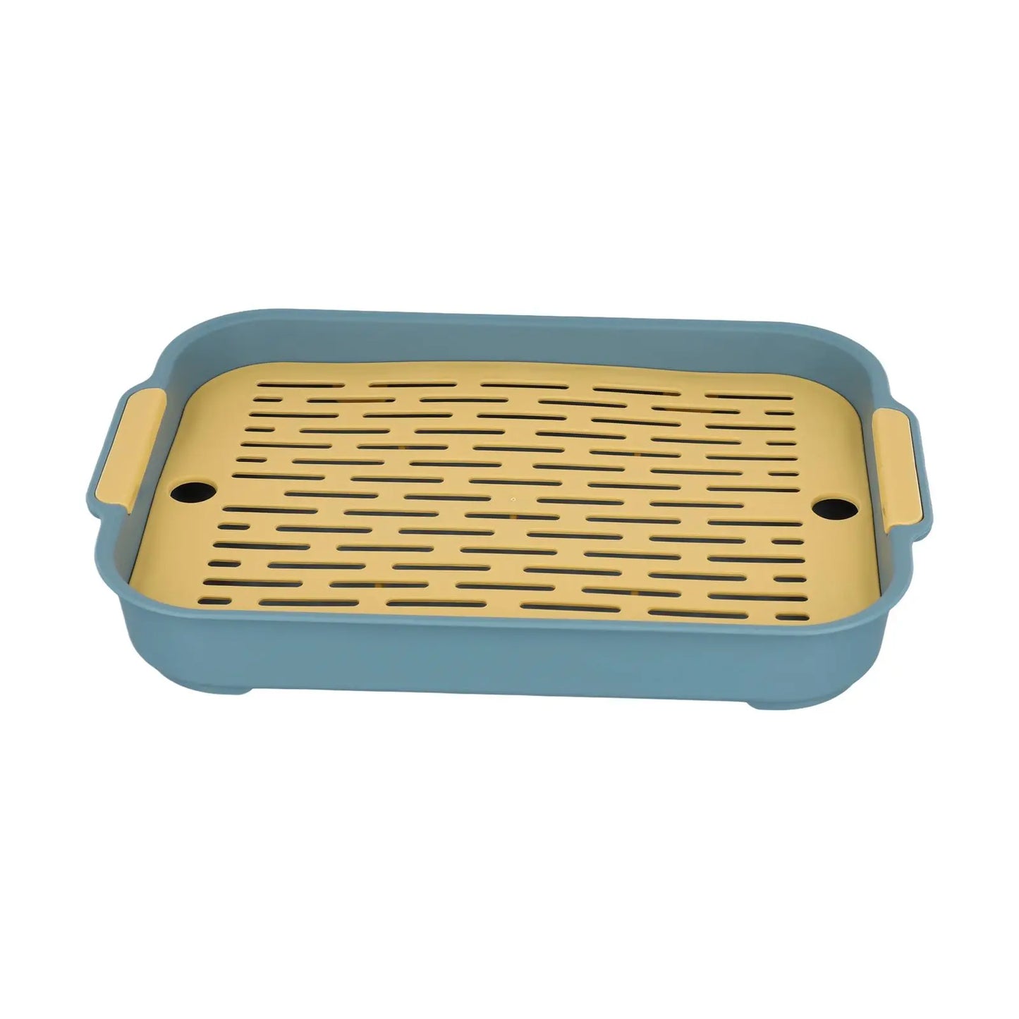 Tálca Nyúl Alomtálca Nagy Tér Sima Sarokkal Levehető Kialakítás 27x18,5x4cm Kék Kisállat Kiképzéshez Kisállat Kiképzéshez