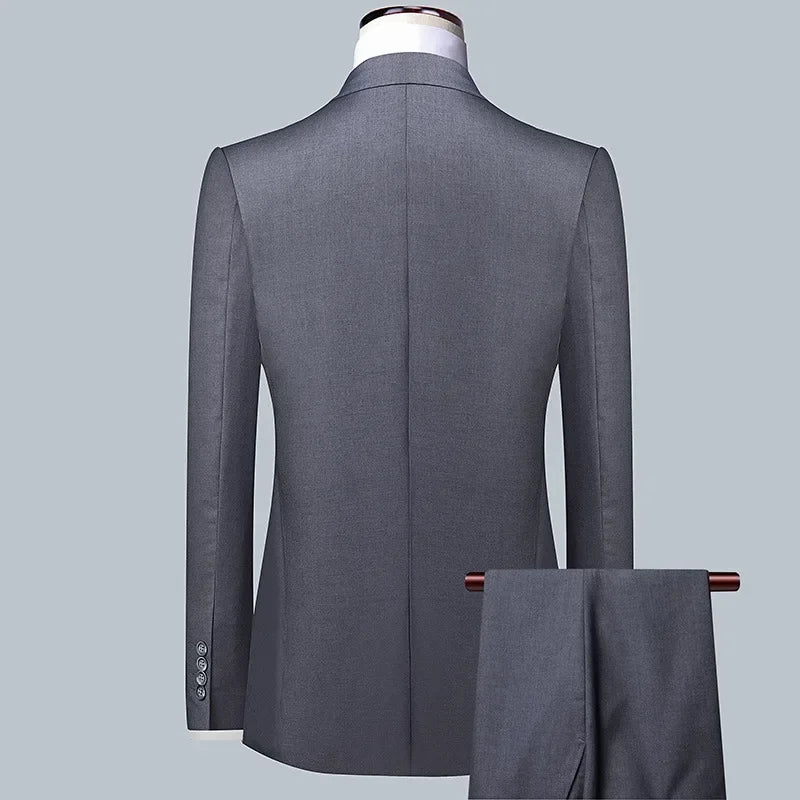 Férfi öltöny Butik Üzleti (Blazer + Mellény + Nadrág) Úri Esküvői Hétköznapi Professzionális Formális öltöny 3 részes M-6XL