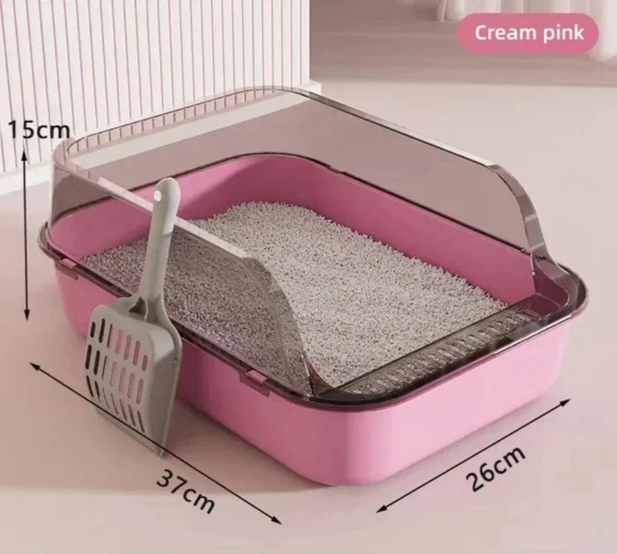Kitty homokozó, macskaalom, félig zárt, cseppálló macskatálca, macska WC, tisztító mosdó kellékek, kisállat WC, cica tálca, ágytál