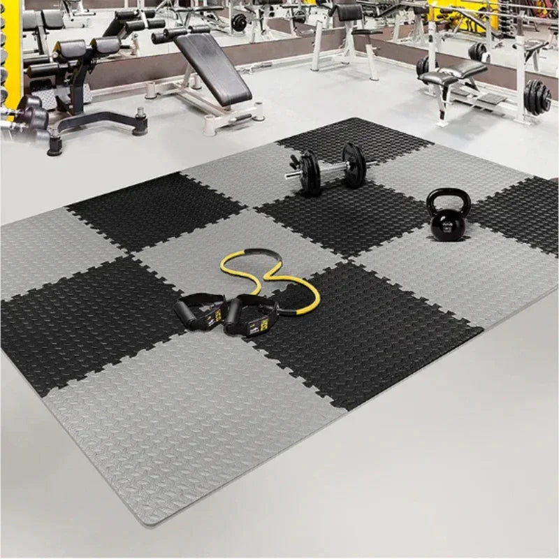 20 darabos kirakós fitneszszőnyeg, kétoldalas, egymásba illeszthető habszivacs padlószőnyeg, EVA csúszásmentes szőnyeg, jóga- és fitneszeszközökhöz alkalmas