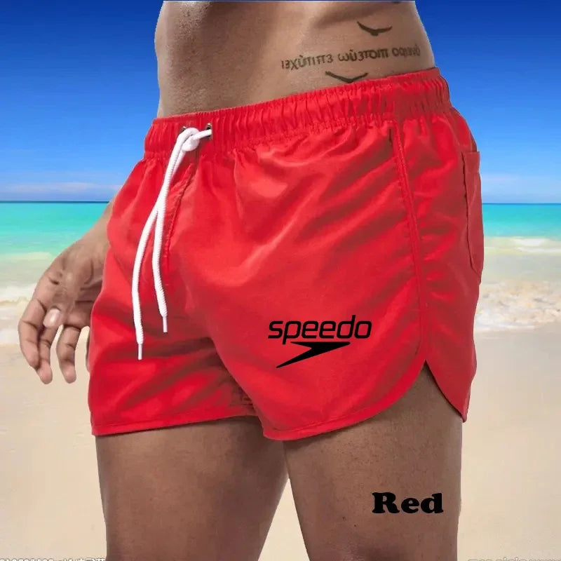 Szexi férfi fürdőruha strand úszónadrág szörfdeszkához