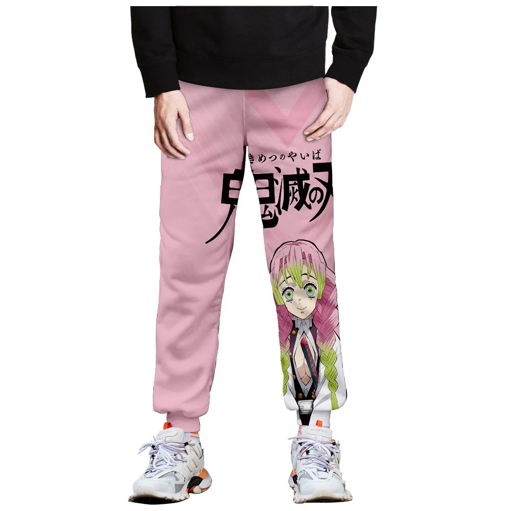 Kimetsu No Yaiba Tomioka Giyuu Fiú Lány Hosszú Nadrág Demon Slayer Melegítőnadrág Férfi Női Anime Rajzfilm Sportruházat