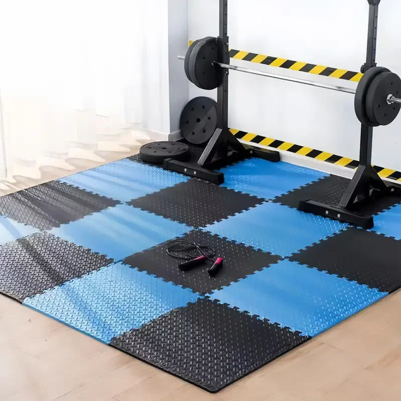 20 darabos kirakós fitneszszőnyeg, kétoldalas, egymásba illeszthető habszivacs padlószőnyeg, EVA csúszásmentes szőnyeg, jóga- és fitneszeszközökhöz alkalmas