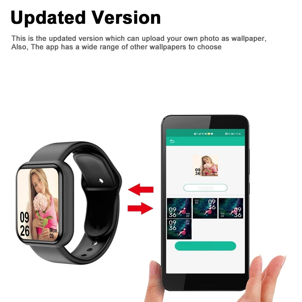 Okosóra nőknek, férfiaknak, Bluetooth-os telefonlejátszó, zene, fitnesz, sport karkötő, alvásfigyelő, digitális órák