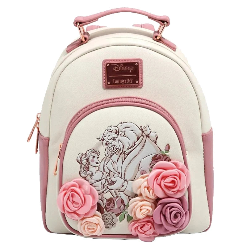 Cartoon Princess Character Collage Collection Mini Backpack Cinderella Lenticular Princess Mini Backpack