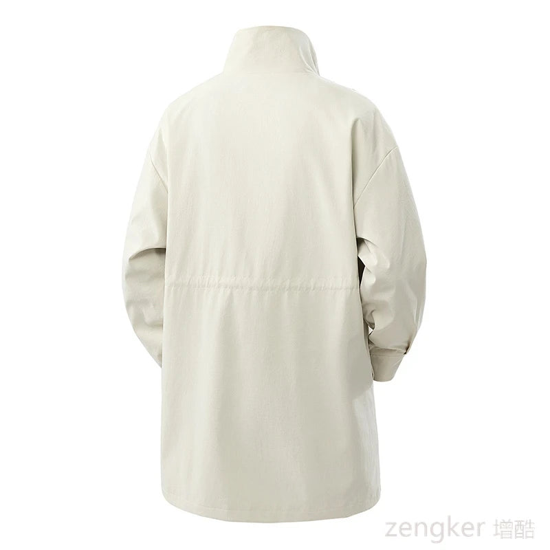 Nagy méretű, ballonkabát, nagy méretű férfi hosszú szárú tavaszi és őszi lezser kabát, laza, plus size 7XL 8XL 9XL