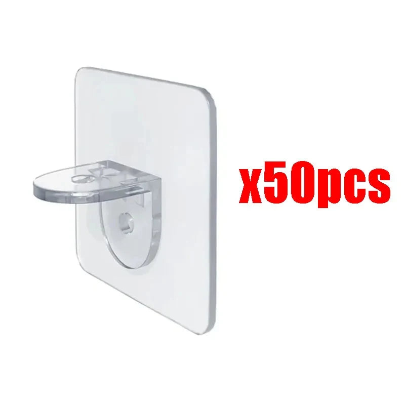 Polckonzol, öntapadós szeg, öntapadós gardróbpolc konzol, fali akasztó konzol, válaszfal, átszúrásmentes, erős konzol