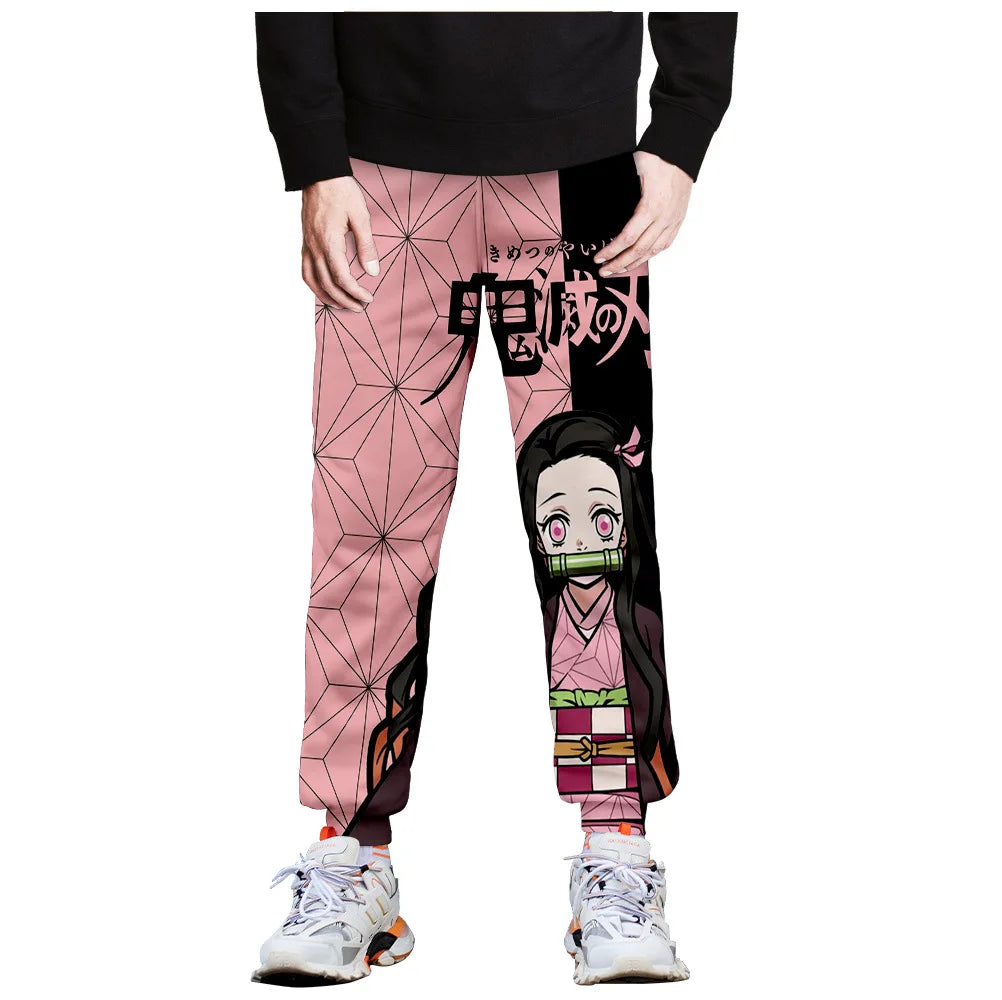 Kimetsu No Yaiba Tomioka Giyuu Fiú Lány Hosszú Nadrág Demon Slayer Melegítőnadrág Férfi Női Anime Rajzfilm Sportruházat