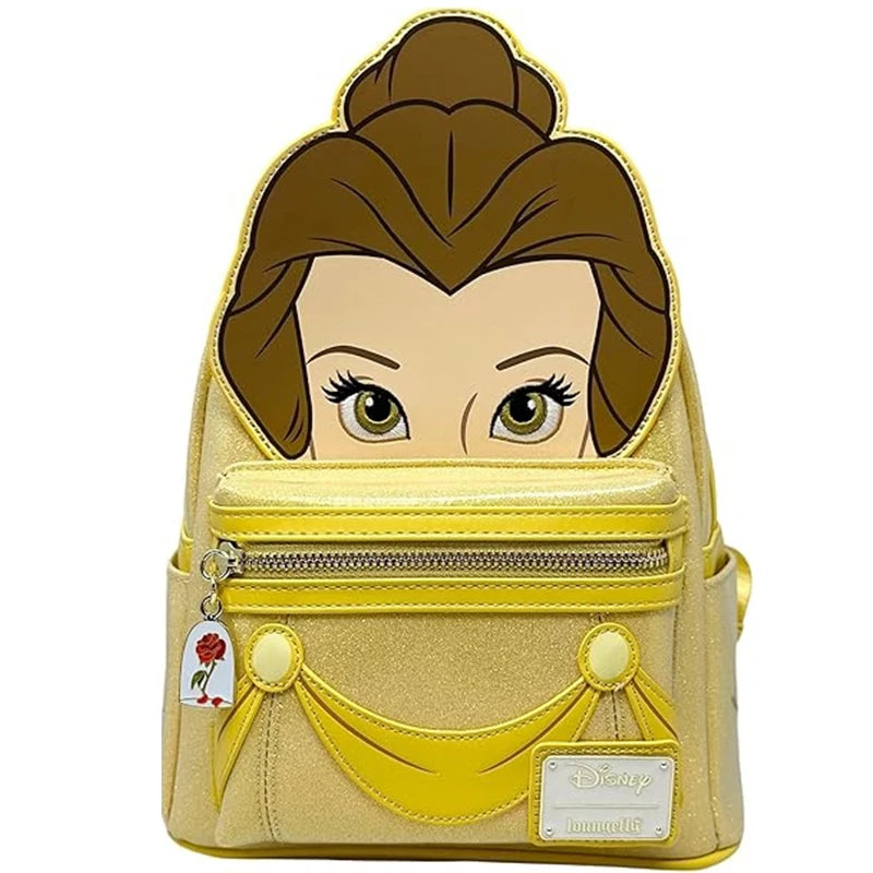 Cartoon Princess Character Collage Collection Mini Backpack Cinderella Lenticular Princess Mini Backpack