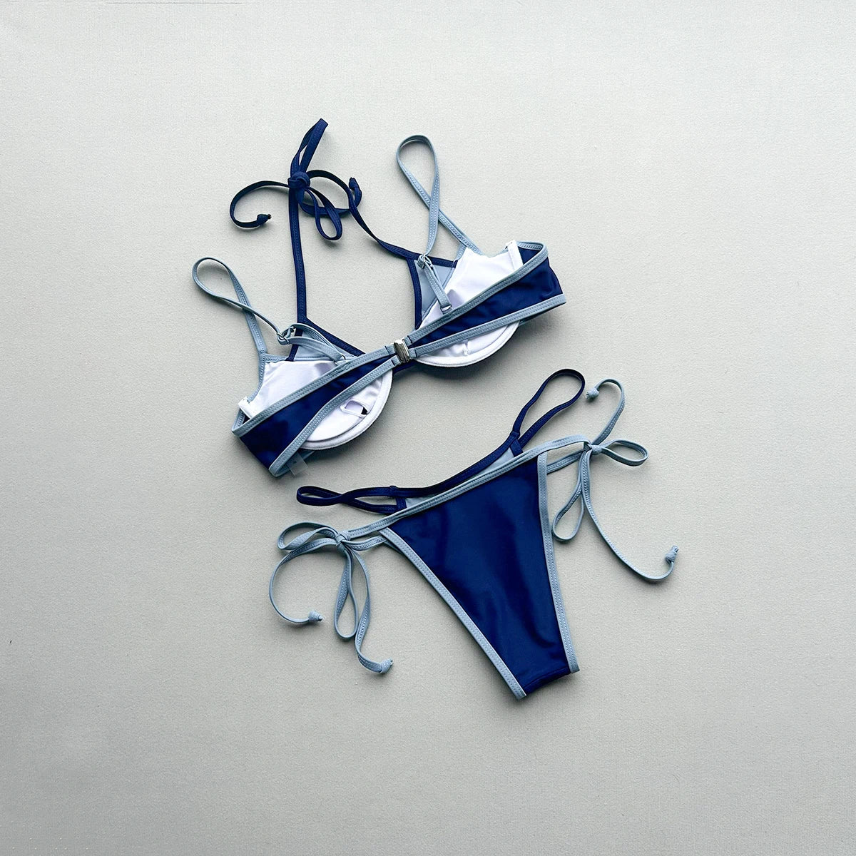 Push Up Bikinik 2026 Szexi Női Fürdőruha Női Patchwork Bikini Szett Biquini Fürdőruha Tanga Fürdőruha Strandruha