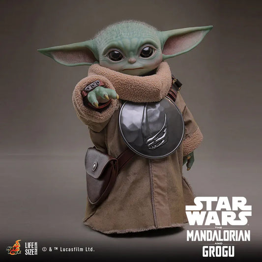 Hot Toys A Mandalóri Grogu Lms016 Grogu 1/6 37,5 cm-es filmes ajándéktárgy, asztali dísz, rajongói gyűjtemény