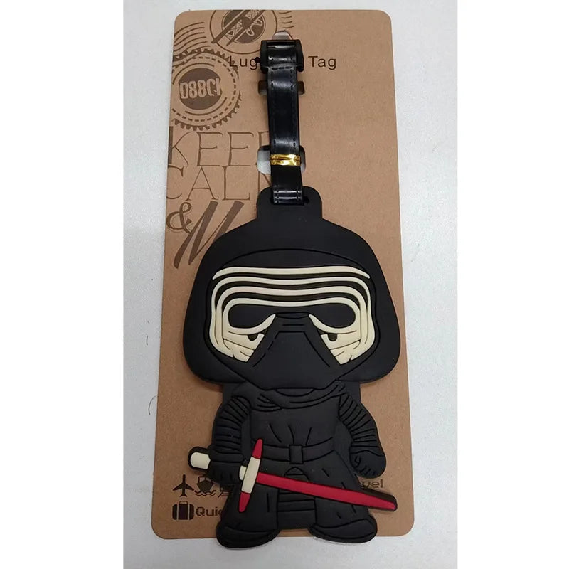 Star Wars utazó poggyászcímke rajzfilmfigura aranyos bőrönd azonosító címke beszállópoggyász címke divatos medál dísz ajándék