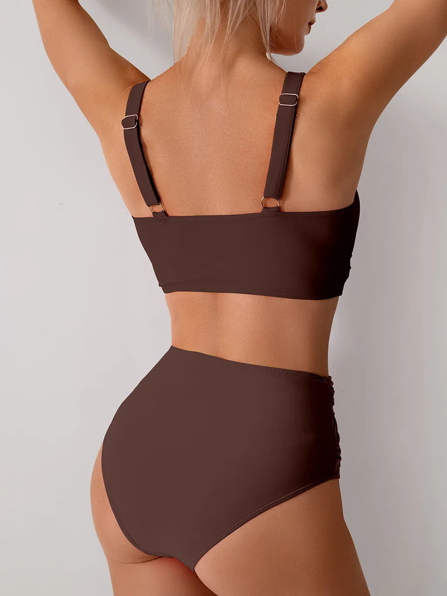 Nyári szexi bikinik push up fürdőruhák női fürdőruha női strandruhákhoz fürdőruhák magas derekú bikiniszett medencefürdőző