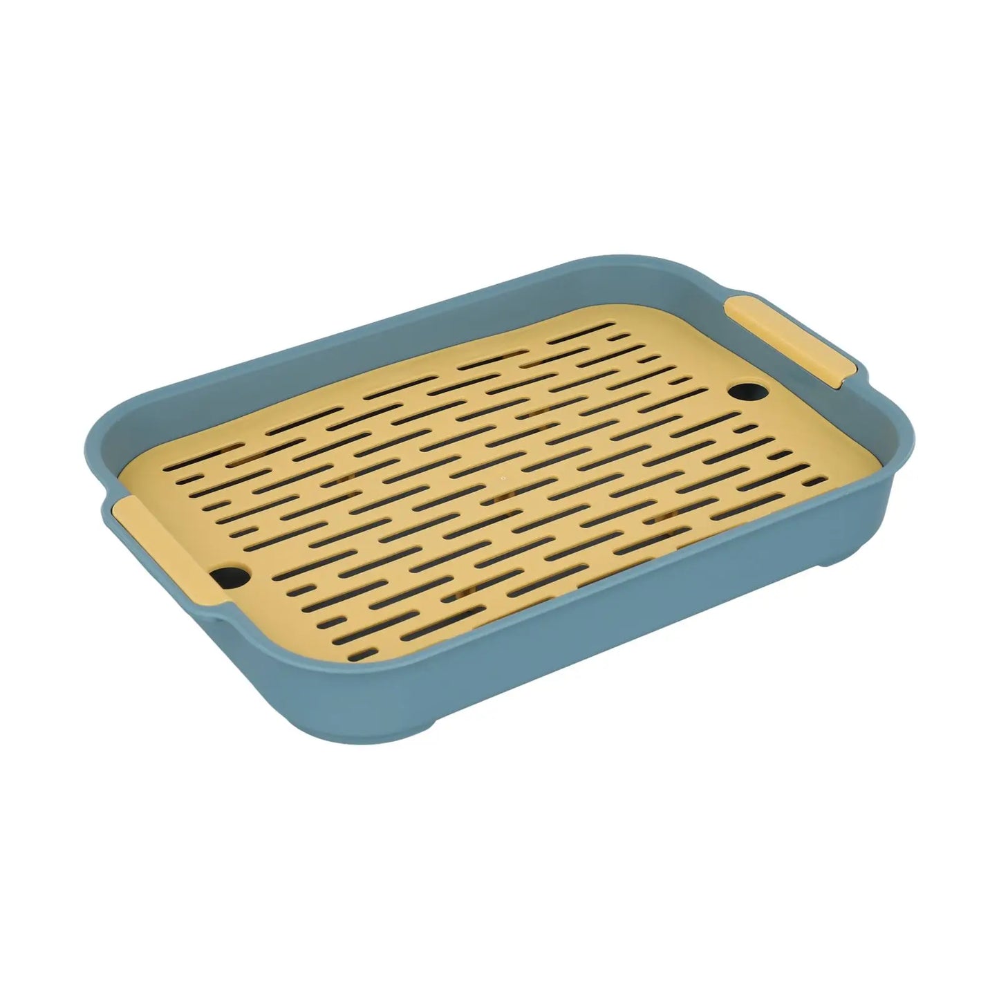 Tálca Nyúl Alomtálca Nagy Tér Sima Sarokkal Levehető Kialakítás 27x18,5x4cm Kék Kisállat Kiképzéshez Kisállat Kiképzéshez