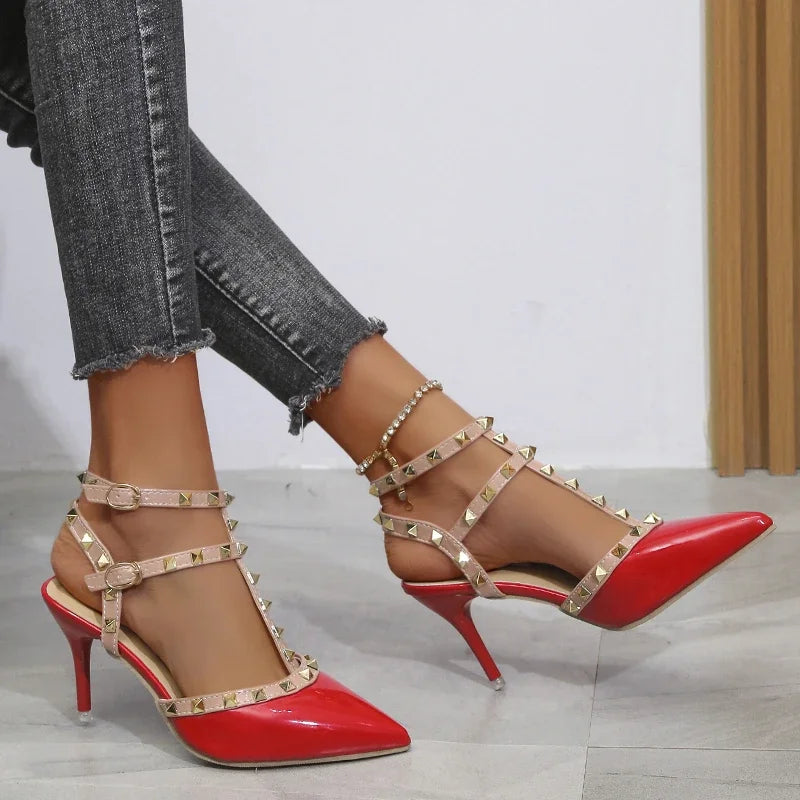 Cipők Női 2022 Nyári Női Magassarkú Valentin Napi Cipők Női Hegyes Orrú Pumps Női Cipő Zapatos Chaussure Femme