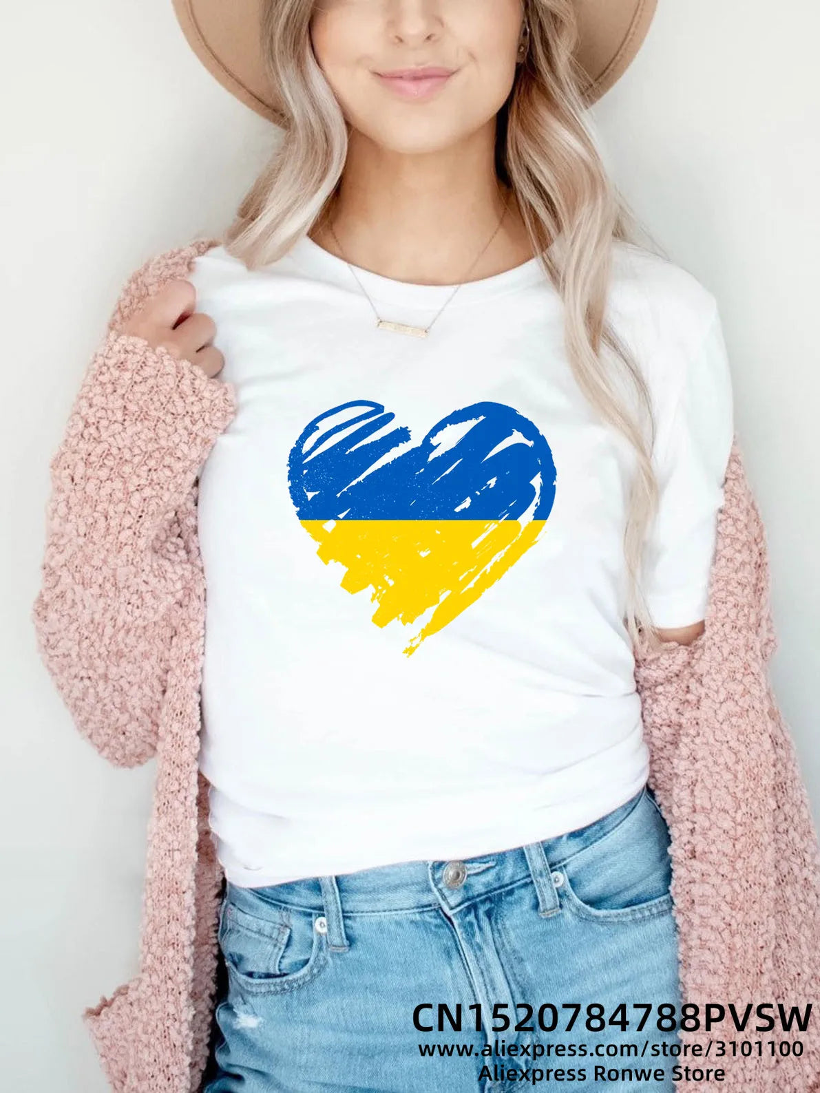 Szívverés Kék Sárga Női Nyomtatott Póló Lány Y2K Rövid Ujjú Póló Felsők Női 90-es Évek Sweetingek Női Harajuku Ruházat