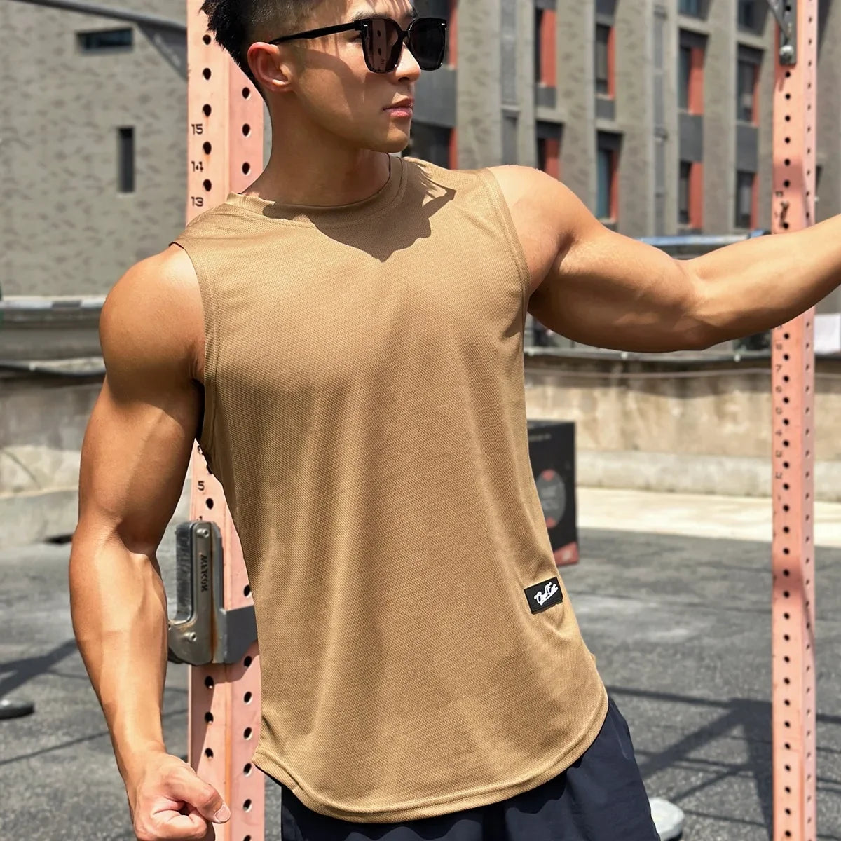2025 Nyári Új Trend Férfi Tank Top Hálós  Sport Fitness  Ujjatlan Gyorsan Száraz