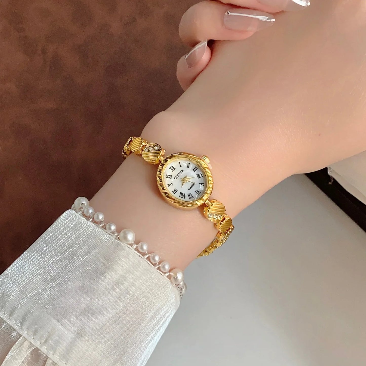 Női karórák Top márkájú luxus karórák női divatos arany karkötős óra női elegáns óra női montre femme