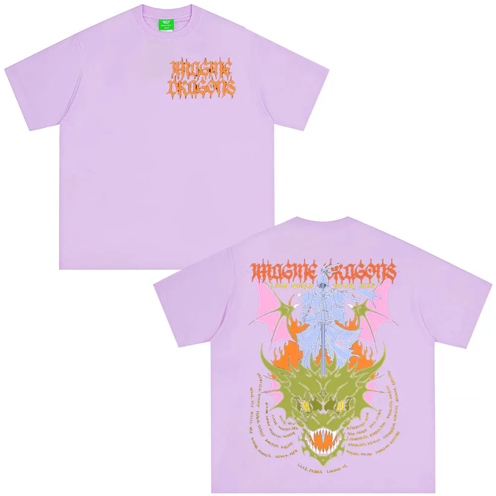 Imagine Dragons Band Loom World Tour 2025 póló Férfi Női ruházat
