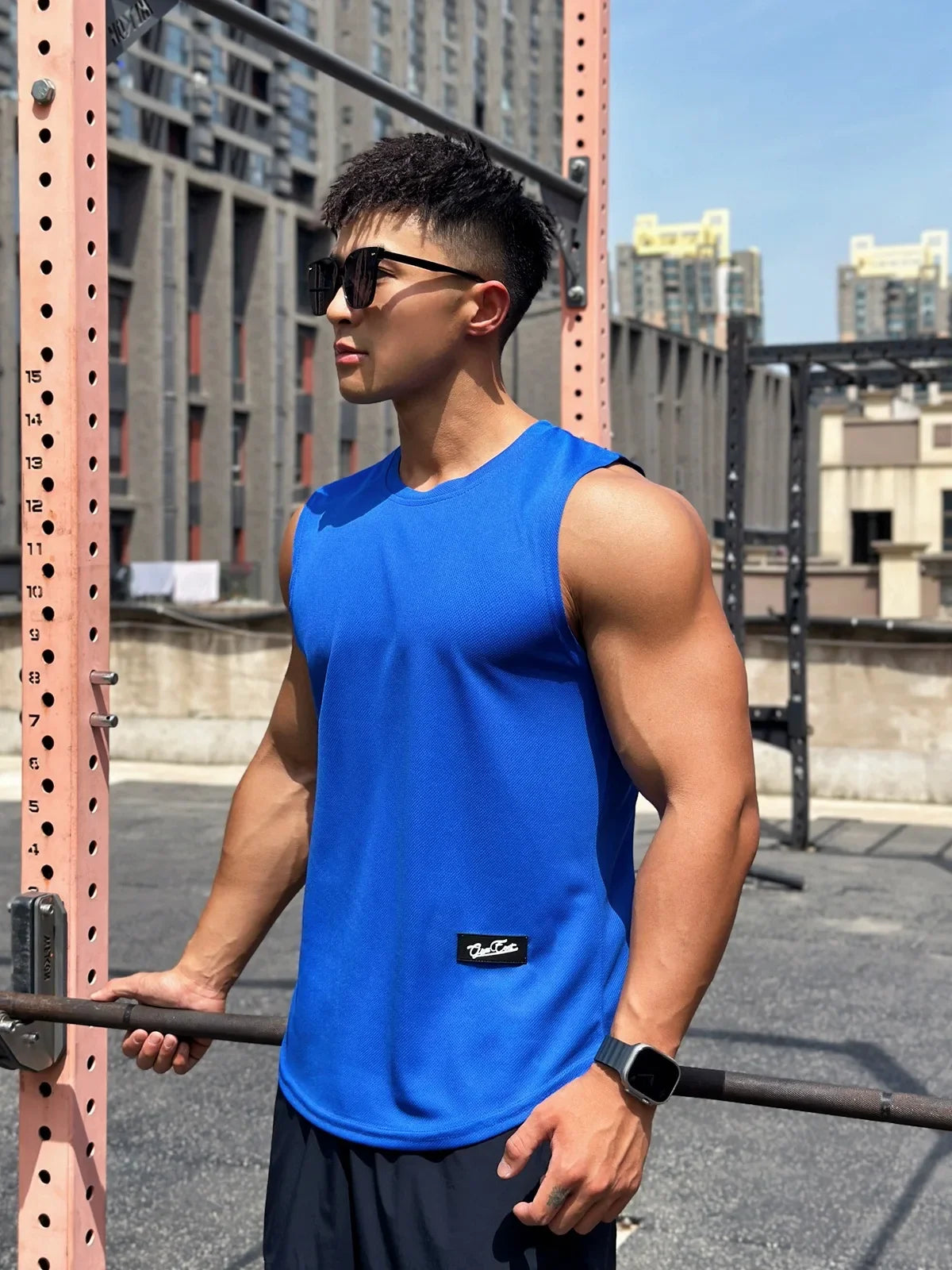 2025 Nyári Új Trend Férfi Tank Top Hálós  Sport Fitness  Ujjatlan Gyorsan Száraz