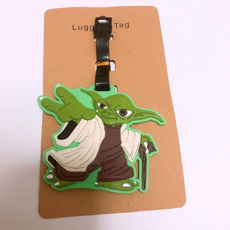 Star Wars utazó poggyászcímke rajzfilmfigura aranyos bőrönd azonosító címke beszállópoggyász címke divatos medál dísz ajándék